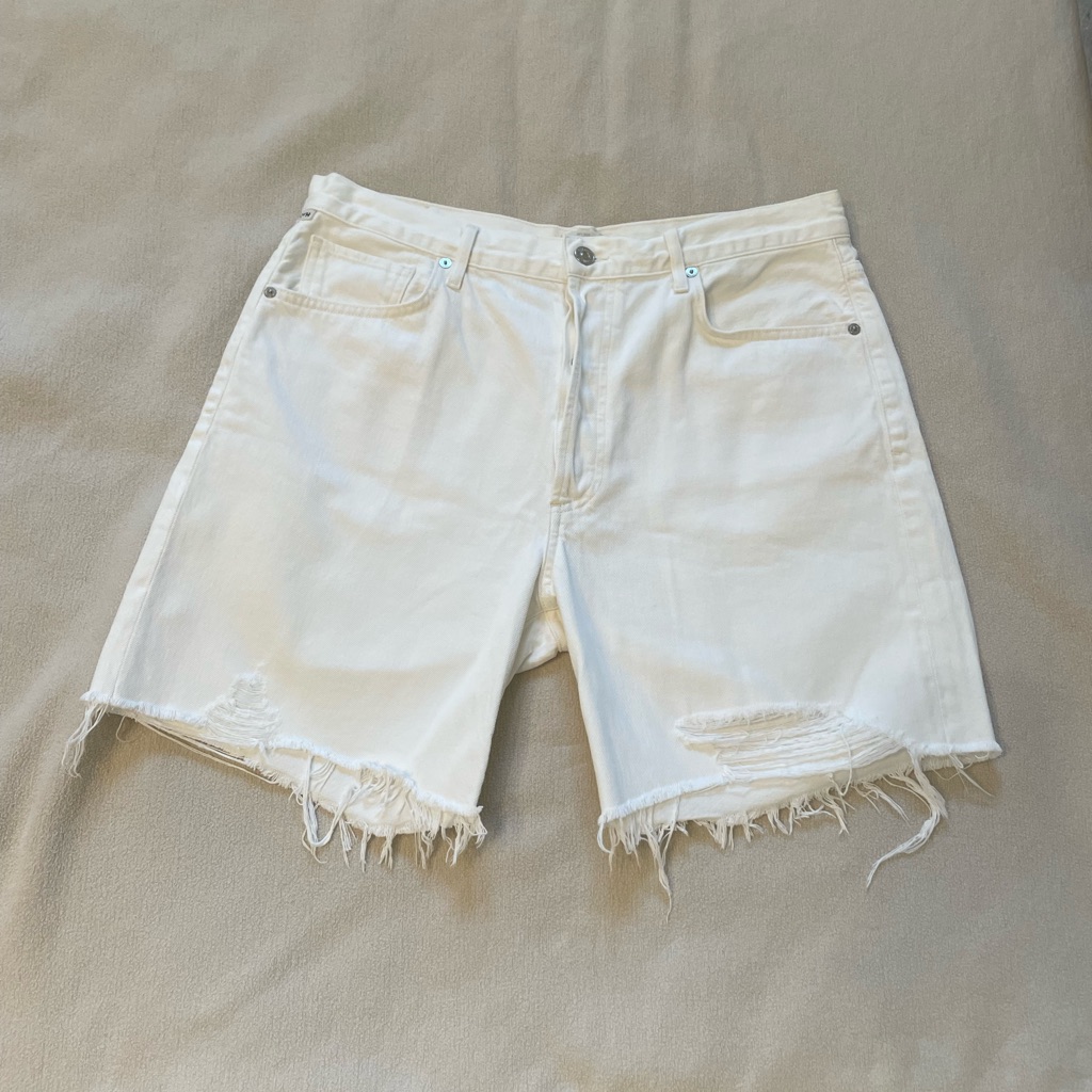Citizens Of Humanity Camilla High Rise Bermuda Denim Shorts - Starlight - Sz 31